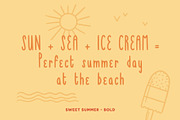 Sweet Summer handwritten fonts, a Handwritten Font by Carole Chevalier (Thumbnail 3 of 6)