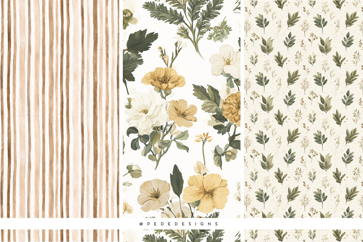 Cottage Living Collection, a Decorative Illustration by PeDe Designs