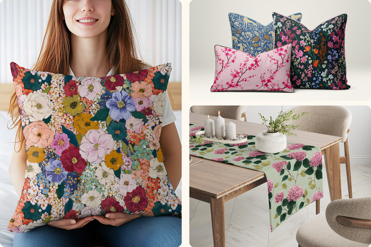 Vintage Floral Seamless Patterns, a Pattern Graphic by Ninterints (Photo 16 of 20)