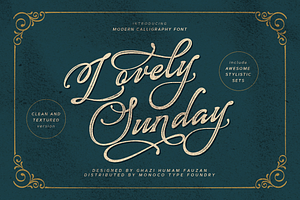 Lovely Sunday Script Font