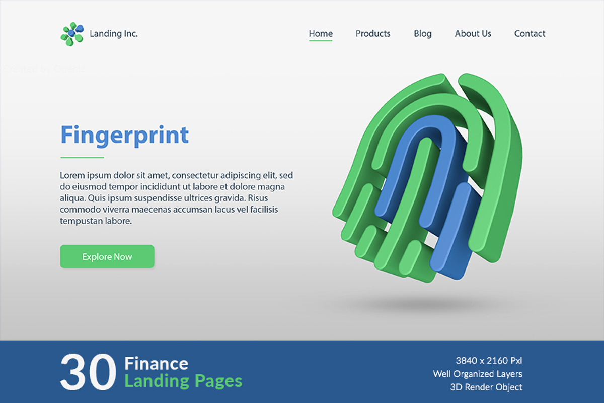 Finance Landing Pages, a Templates & Theme by Odeniz (Photo 31 of 31)
