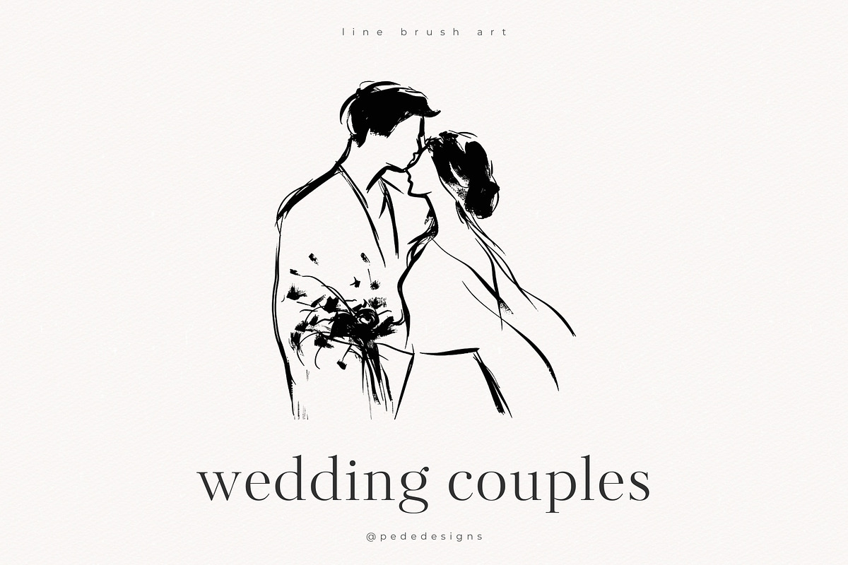Wedding Couples, a Person Illustration by PeDe Designs (Photo 3 of 6)
