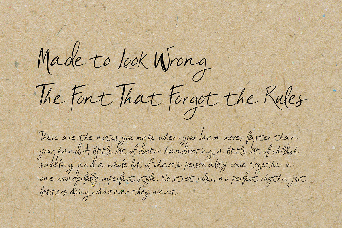 Quick Wrockers - the Ugly Notes, a Handwritten Font by HypeWorksCo (Photo 12 of 19)