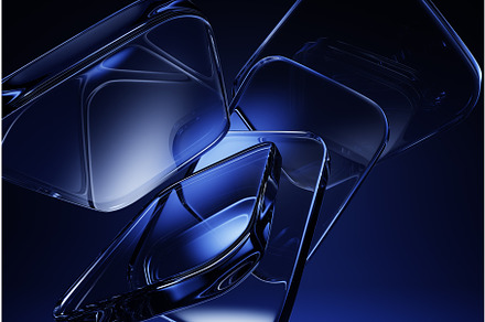 3d glass transparent block plates on, a Textures & Material 3D Model by Marozhkastudio