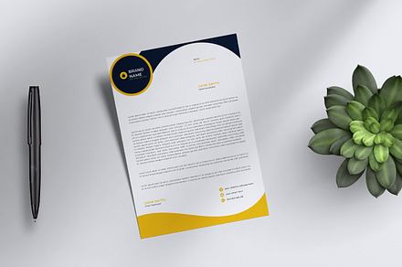 Letterhead Template, a Stationery Template by Limino™ Studio