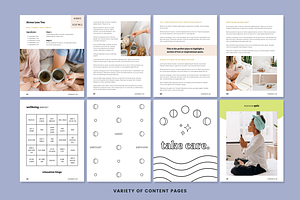 Wellness Workbook Bundle For Canva