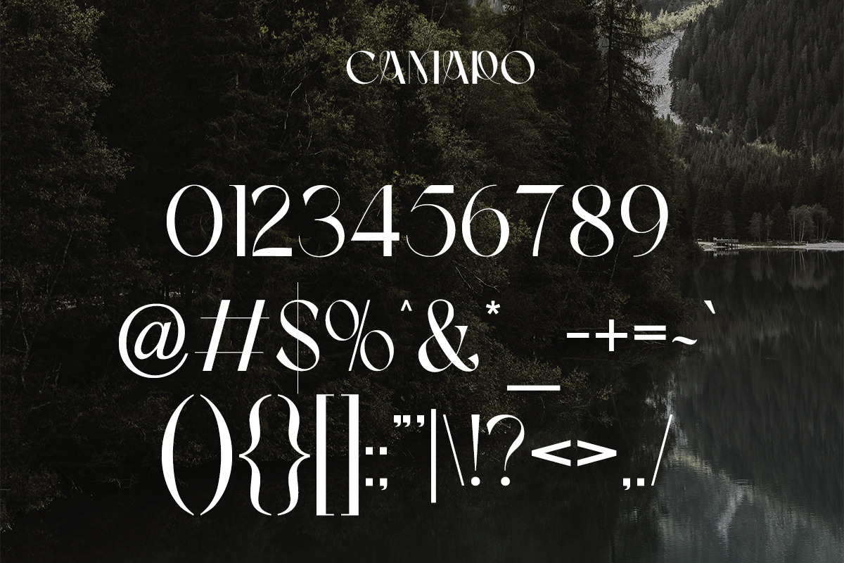 Camaro | Stylish Display, a Sans Serif Font by Muntab_Art