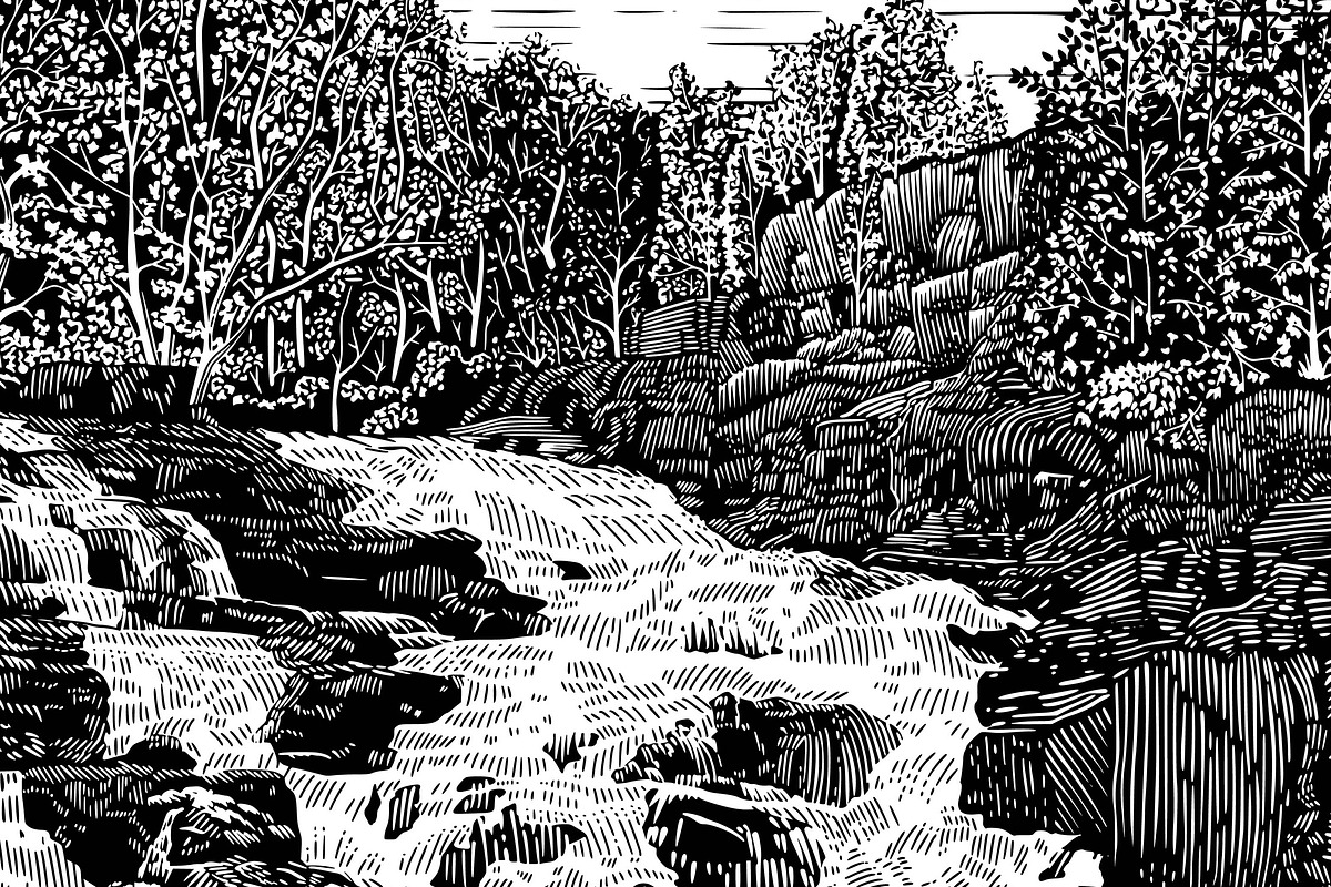 Rocky Falls, an Illustration by blue67sign (Photo 2 of 2)