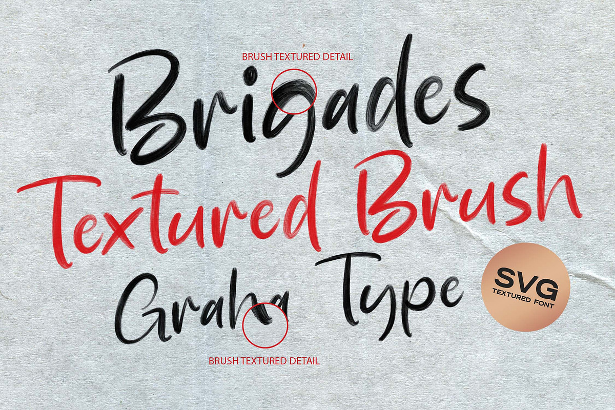 Brigades - SVG Font, a Handwritten Font by Graha Type