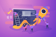 Start up concept vector illustration, a Technology Illustration by ...