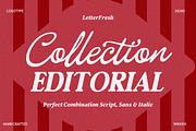 Editorial Collection Font Duo, a Script Font by Letter Fresh (Thumbnail 1 of 10)