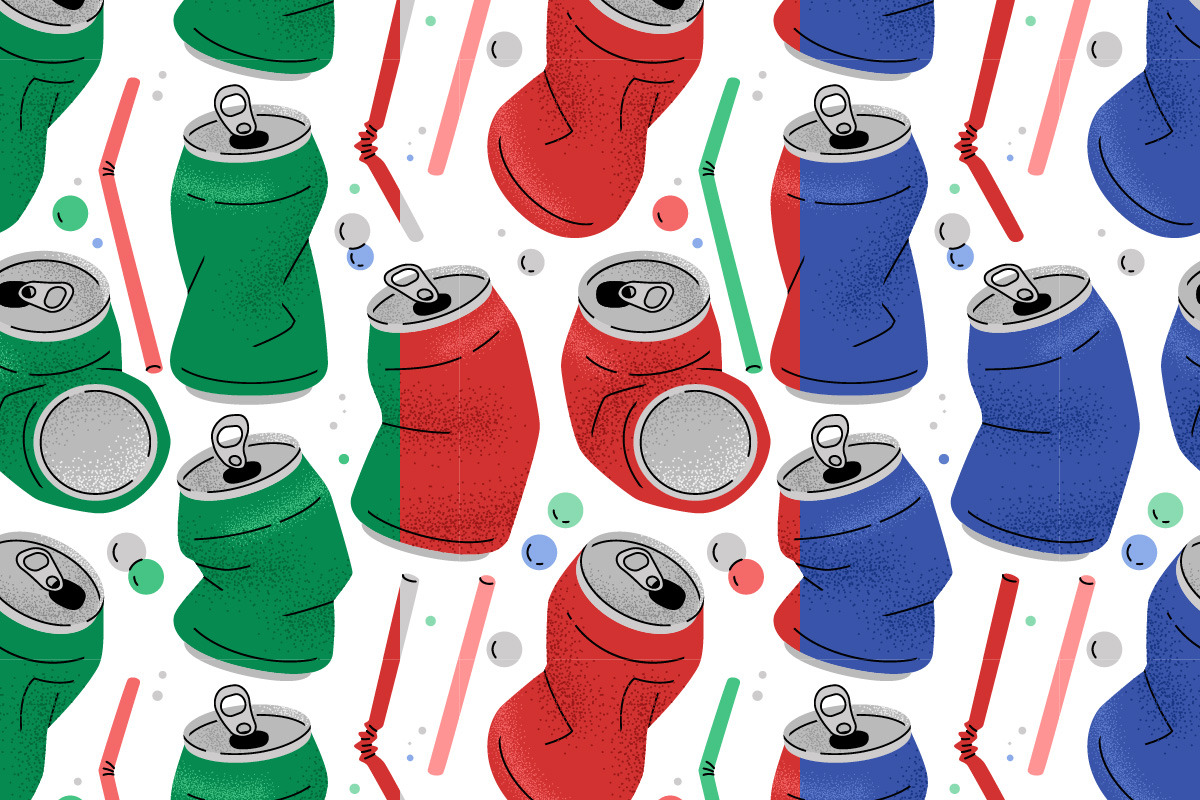 Crumpled Soda Cans And Straws, a Graphic by svetlana.belaia (Photo 3 of 8)