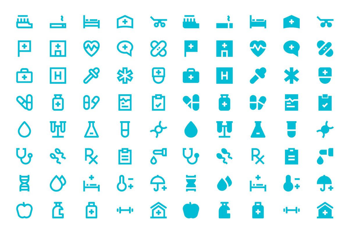 Medical and Health Material Icons, a Solid Icon by Creative Stall (Photo 4 of 5)