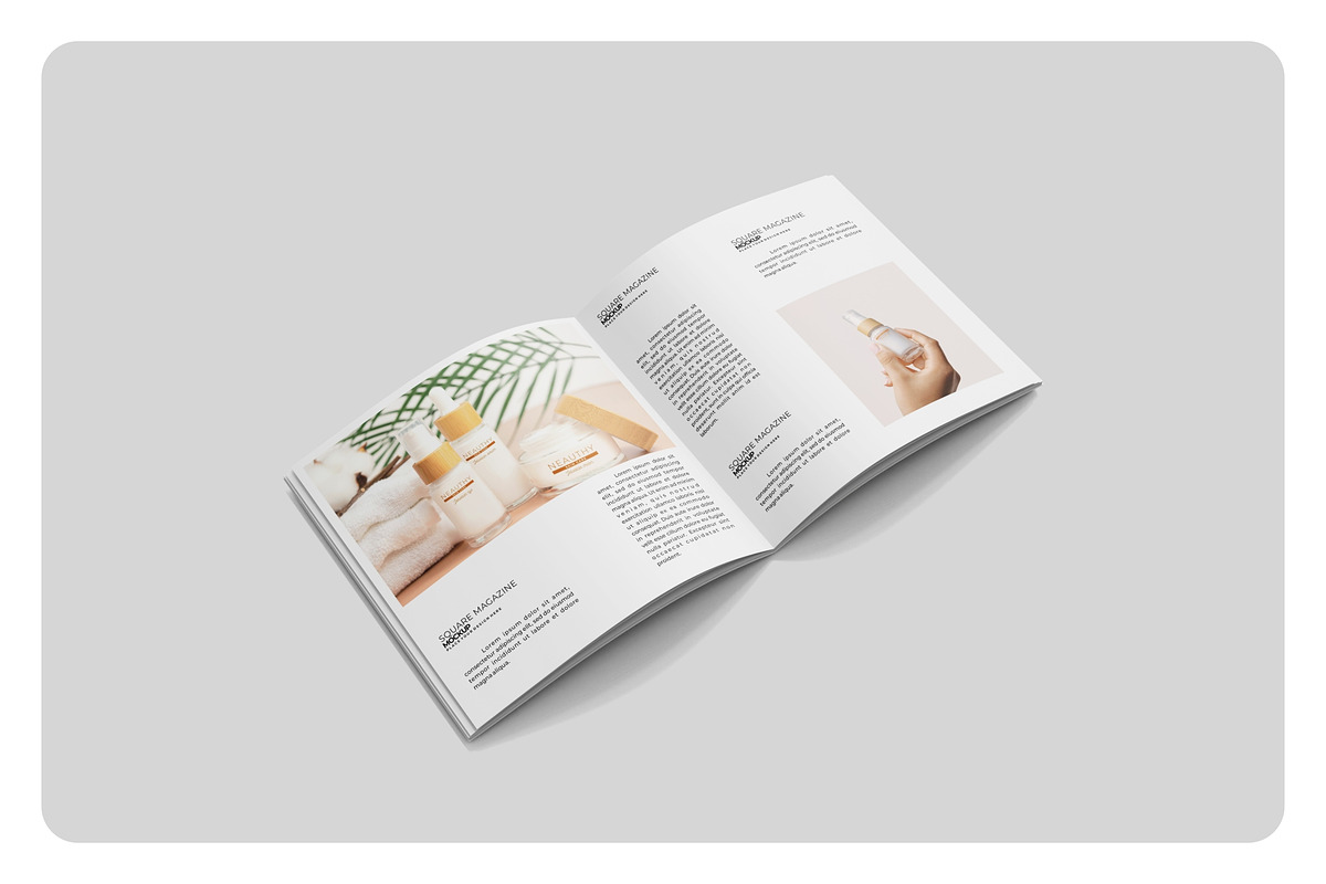 Square Magazine Mockup, a Print Template by Pixie Creative (Photo 3 of 5)