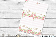 Watercolor Flowers table cards, a Templates & Theme by ThePaperOwl (Thumbnail 2 of 2)