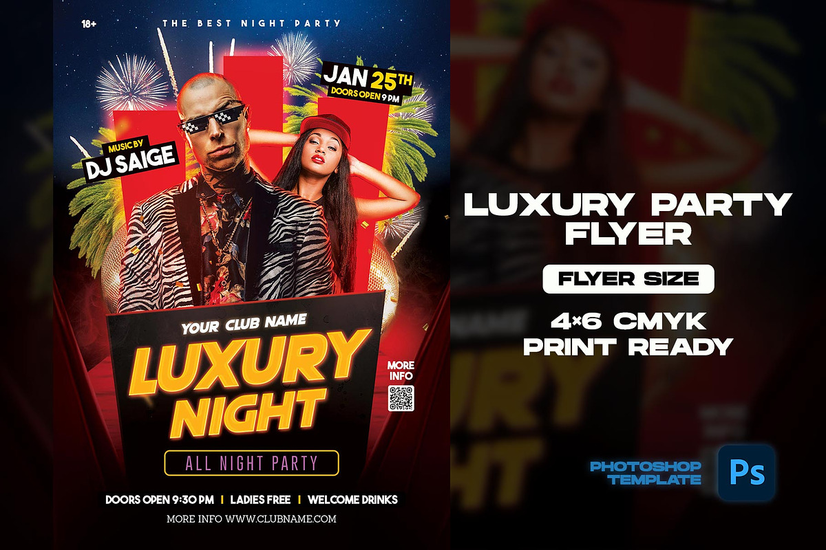Luxury Party Flyer, a Flyer Template by Flyer Designs (Photo 2 of 4)