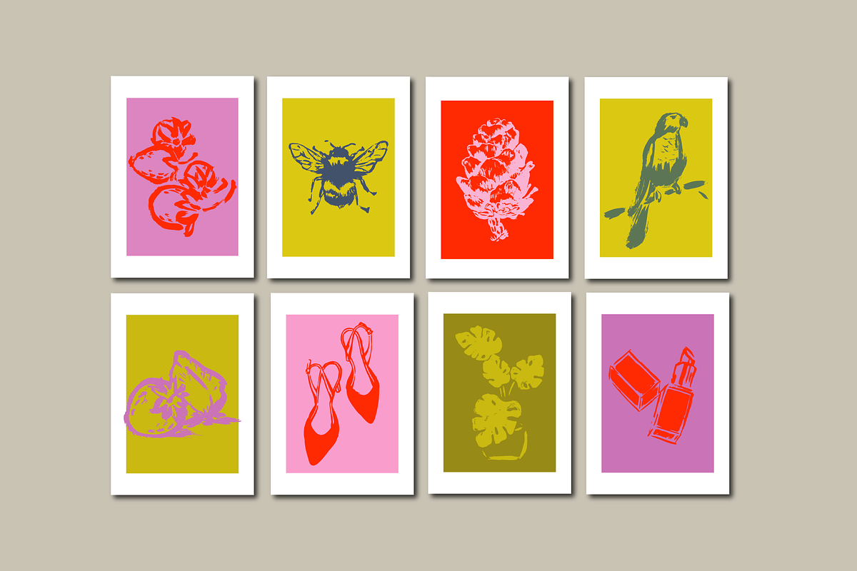 MODERN ART PRINT BUNDLE (50 designs), a Decorative Illustration by Bonfloret Studio (Photo 7 of 15)