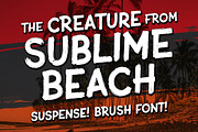 Sublime Beach Halloween Brush Font, a Font by Haynie Design Co. (Thumbnail 1 of 9)