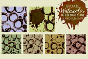 Watercolor Coffee Stains and Stalks, an Illustration by Graphobia (Thumbnail 4 of 10)