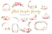 Pink and White Pumpkins Clipart, an Illustration by Sunflower Day Love (Thumbnail 2 of 4)