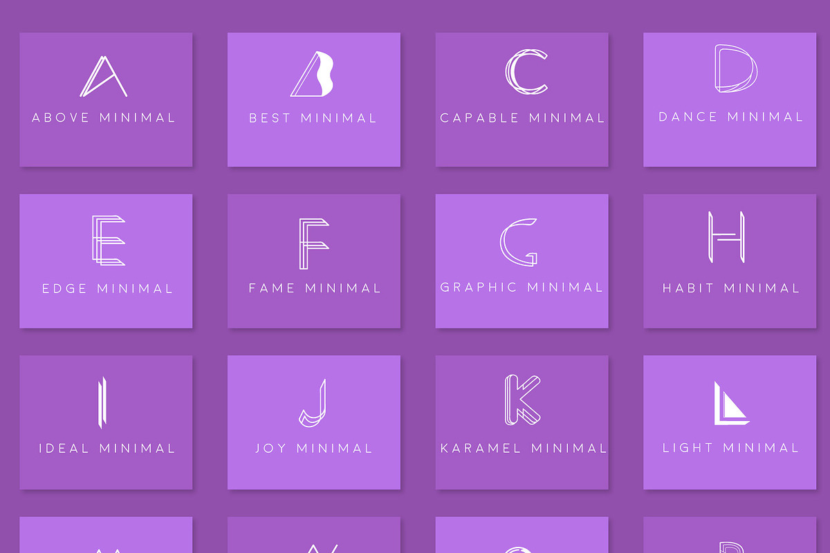 ALPHABET Minimalist logo bundle, a Branding & Logo Template by designbydi (Photo 5 of 6)