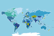 Collection of World Vector Maps, an Education Illustration by ÁRTICA (Thumbnail 3 of 4)