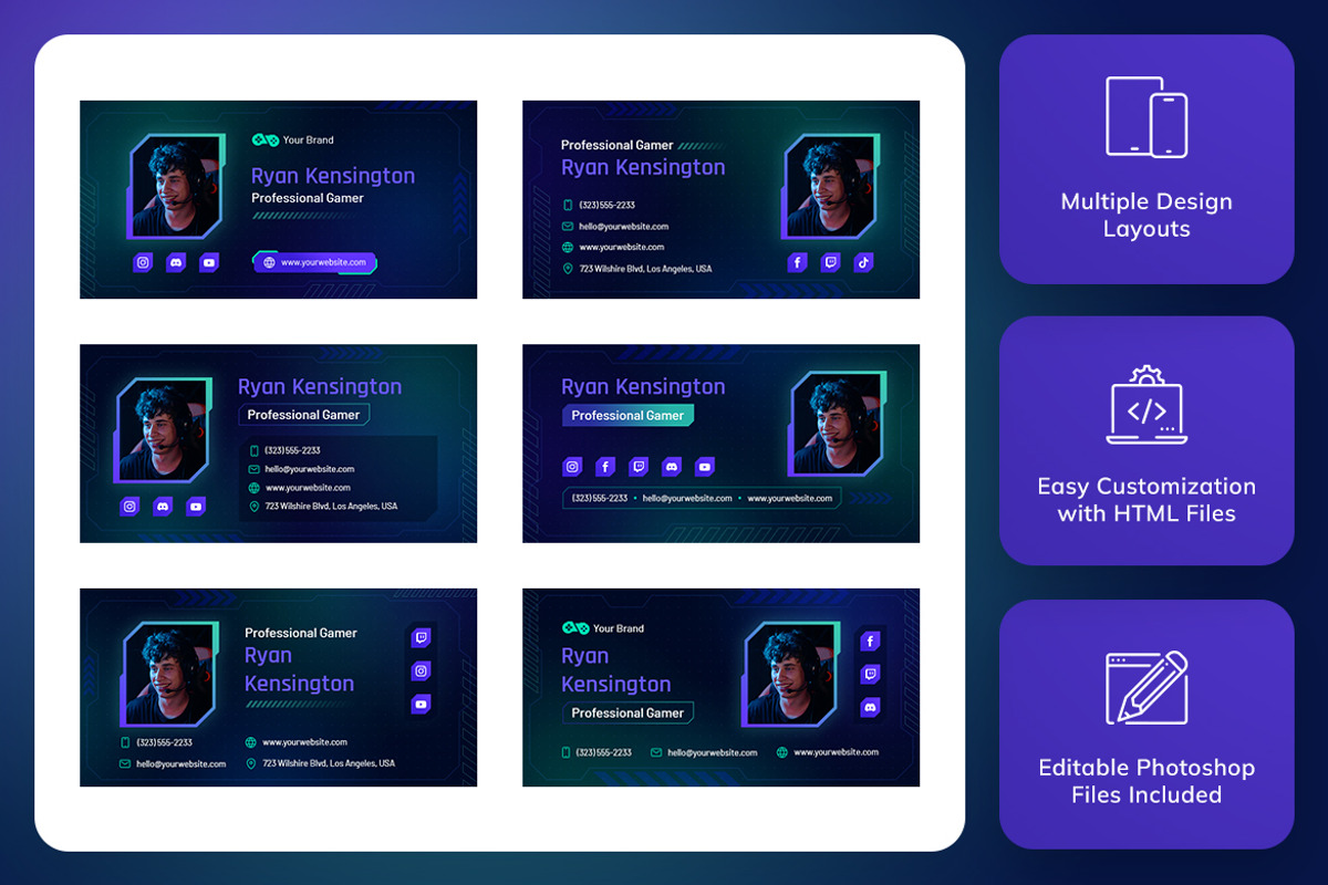 Email Signature - Gaming and eSports, an Email Template by Brandify Studio
