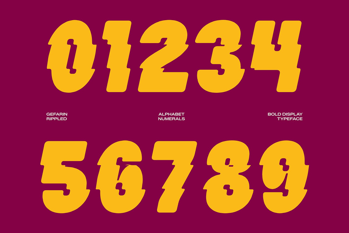 Gefarin Rippled, a Sans Serif Font by Craft Supply Co. (Photo 3 of 8)