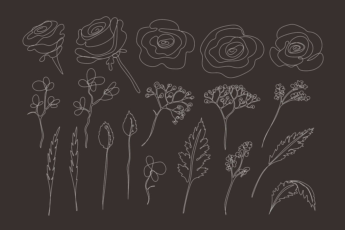 Dusty rose and herbs. Watercolor, an Illustration by Alena Kurian (Photo 7 of 7)