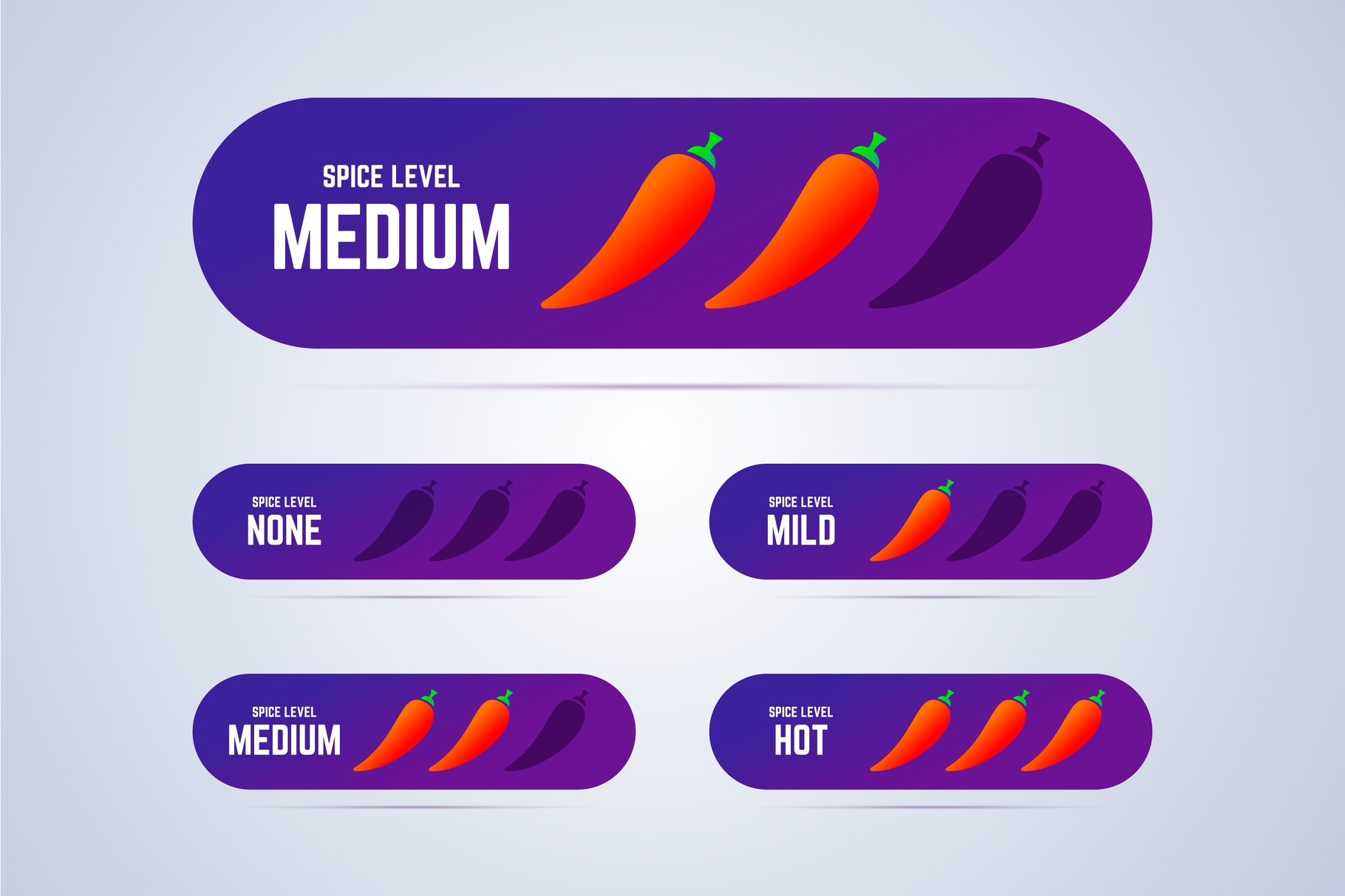 Spice levels, a Food Illustration by zaniman
