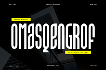 Omasqengrof - Condensed Tall Font