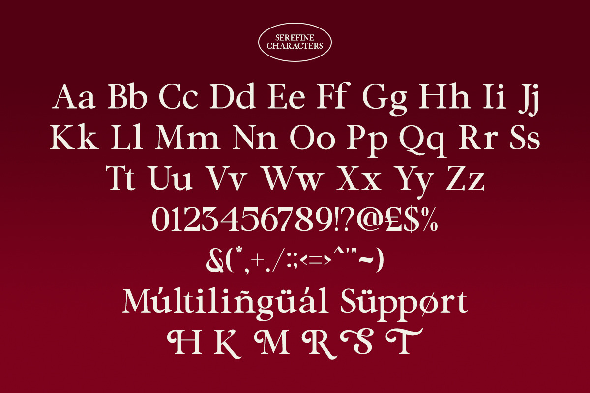 Serefine – Elegant & Romantic Serif, a Font by Sohel Studio (Photo 12 of 13)