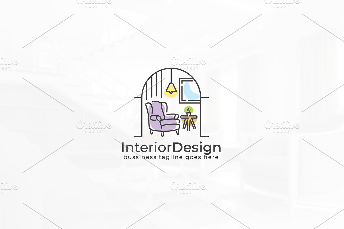 Interior Design Logo, a Branding & Logo Template by Slim Studio (Photo 3 of 3)