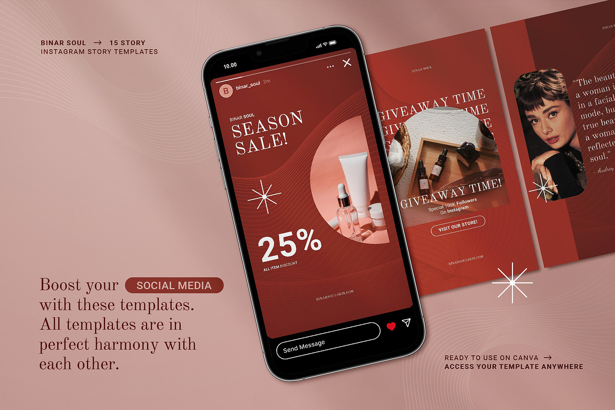 Canva Skincare Instagram Story, a Social Media Template by prajapixels (Photo 2 of 6)