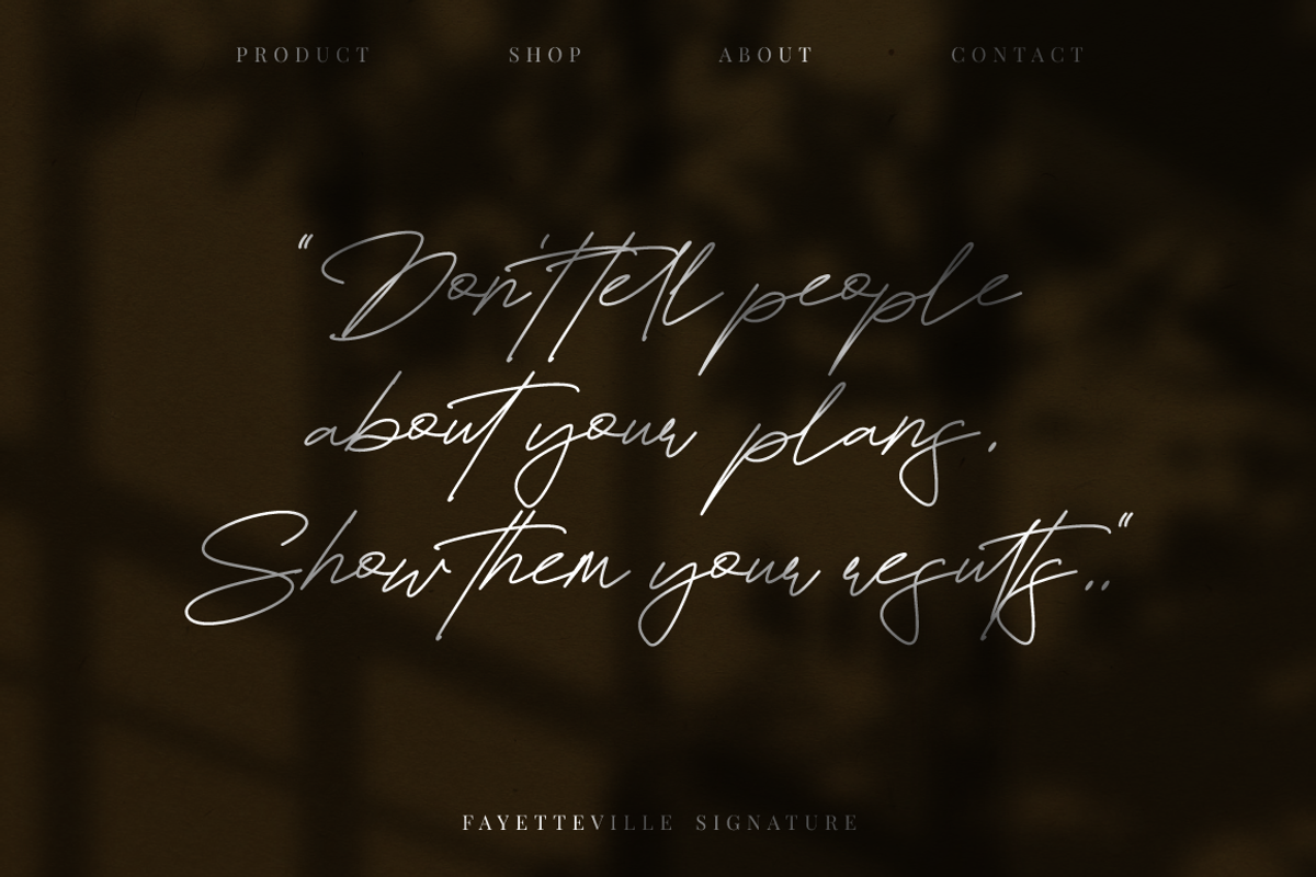 Fayetteville Signature Business Font, a Script Font by KennedyStudio (Photo 6 of 11)