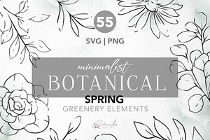 MINIMALIST FLORAL LINE ART SET, an Object Illustration by CaraulanStore