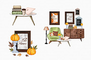 Watercolor Fall Essentials Clipart, an Illustration by MiracleArtAndDesign (Thumbnail 4 of 5)