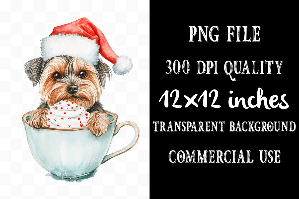 Funny Christmas Dogs Hand Drawn, an Illustration by Designking (Photo 4 of 5)