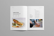 Minimal Cookbook/Recipes Book, a Brochure Template by Meenom Templates (Thumbnail 6 of 14)