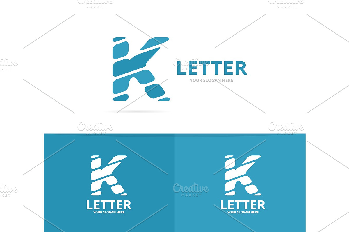 Unique vector letter K logo design template., a Branding & Logo ...