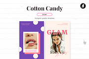 Cotton candy social media templates, a Social Media Template by Chanut is industries (Thumbnail 6 of 8)