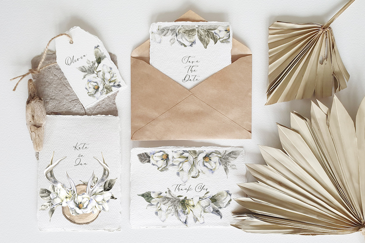 White Antique Aesthetics Watercolor, a Texture Illustration by Cat In Colour (Photo 8 of 10)