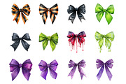 Halloween Bows Clipart, an Illustration by Design Market (Thumbnail 2 of 3)