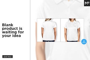 Women Polo Shirt Mock-up