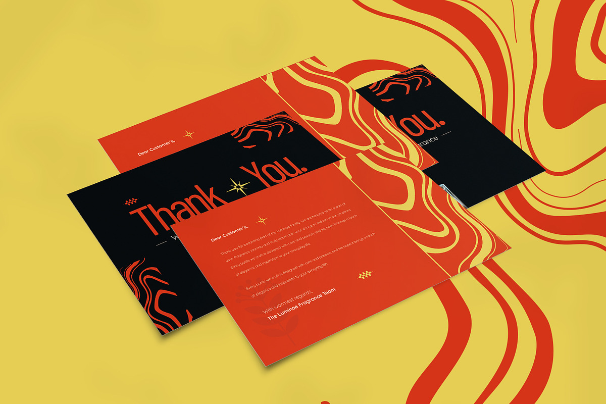 Gratitude Luminae - Thank You Card, a Card Template by VUNIRA (Photo 3 of 3)