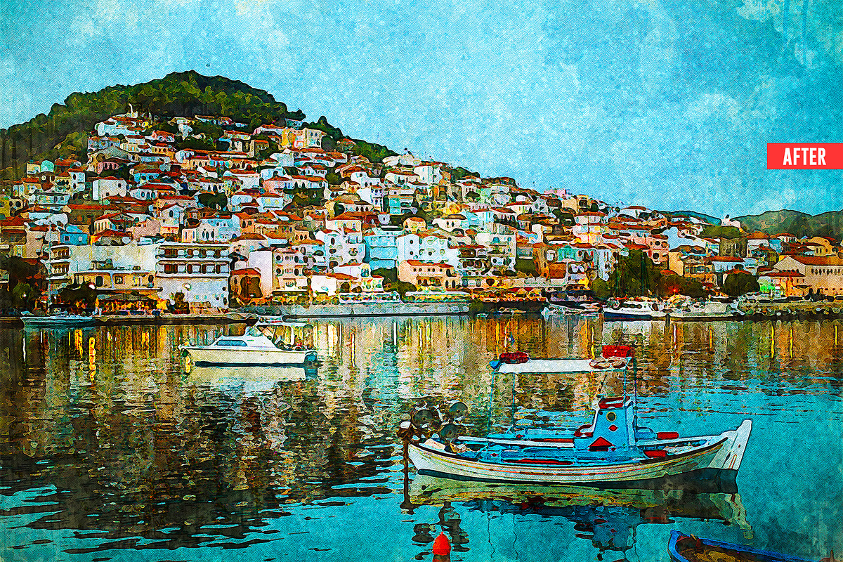 Pure Watercolor Photoshop Action, an Action Add-On by Design Forest (Photo 4 of 32)