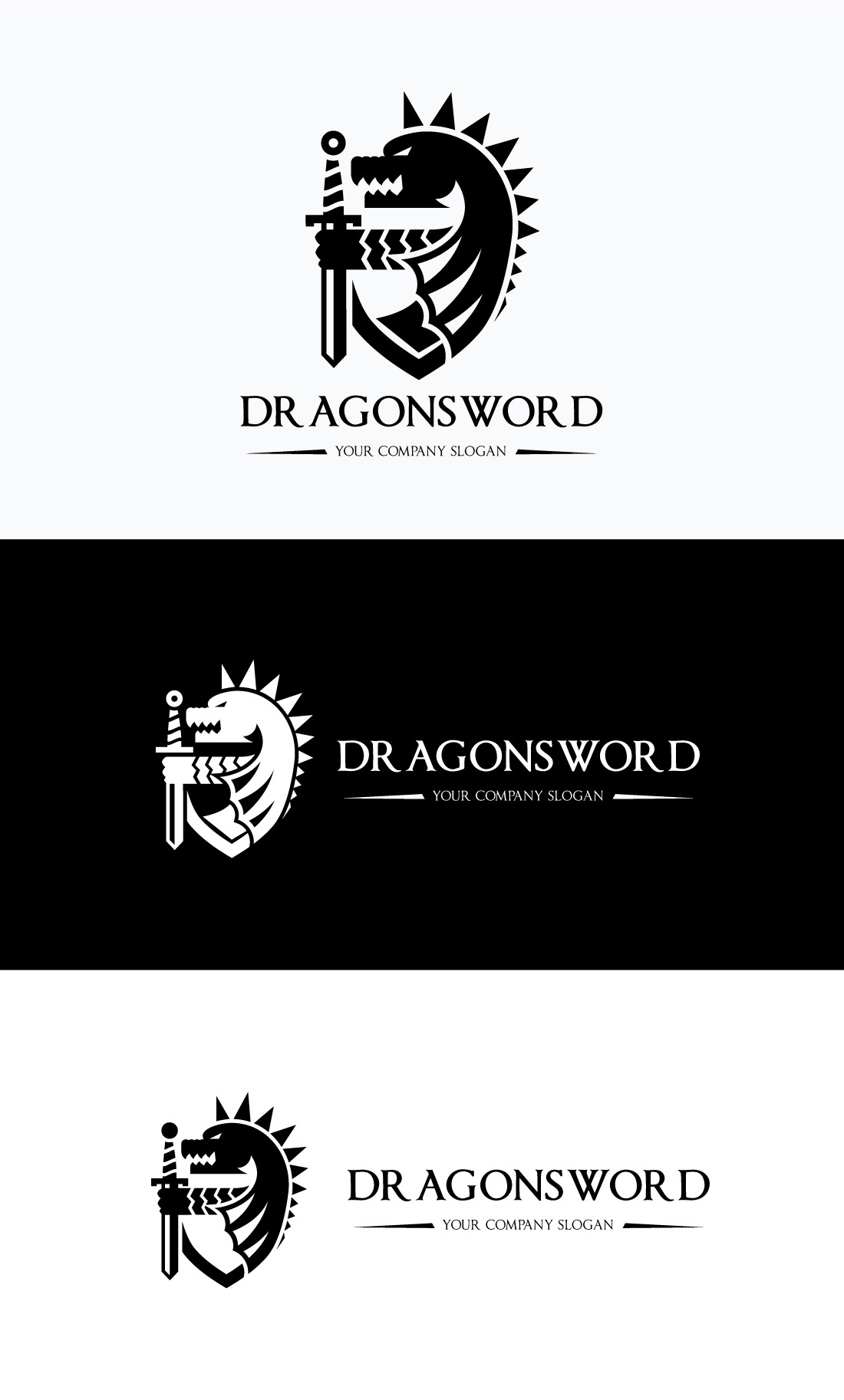 Dragon Sword Logo by Vectorwins Premium Shop  Creative Market