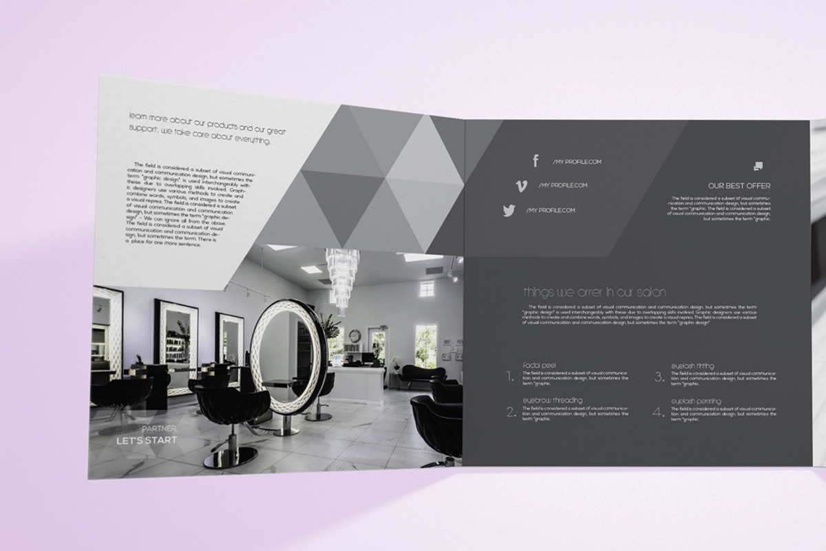Beauty Salon Square Brochure, a Brochure Template by RudanStudio (Photo 6 of 7)