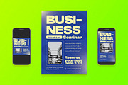 Business Seminar Flyer Set, a Flyer Template by Aiyari Graphic (Thumbnail 1 of 3)