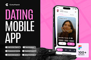 EchoMatch - Dating Mobile Apps UI, an UI Kit Template by Creative Perspective (Thumbnail 1 of 7)
